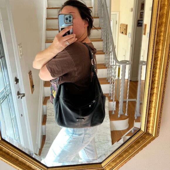 Giani Bernini Y2K slouch leather shoulder bag - Picture 9 of 14